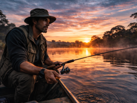 O melhor horário para pescar varia conforme espécie, clima e luminosidade, afirma Joel Alves.